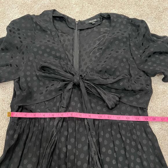 Madewell Women's Jumpsuit Black with Polka Dots Short Sleeve Pant‎ Size 4 - Picture 12 of 12